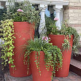 Бетонний вазон серія "Мілан" Д 370-660 ммдля квітів та дерев, для вулиці, саду, дачі та тераси, фото 2