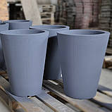 Бетонний вазон серія "Мілан" Д 370-660 ммдля квітів та дерев, для вулиці, саду, дачі та тераси, фото 3