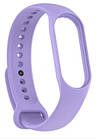 Силіконовий  браслет для Mi Band 5/6/7 (світло-фіолетовий)