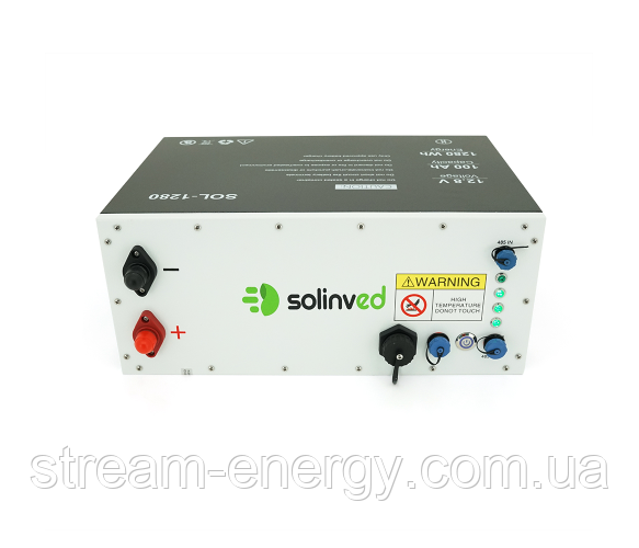 Акумулятор LiFePO4 SOLINVED 12,8V 100Ah, фото 1