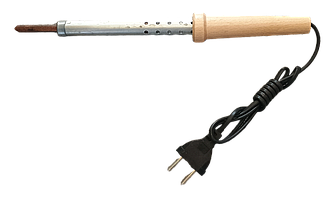 Паяльник з дерев`яною ручкою та грубим жалом 100W ЕПСН 100/220