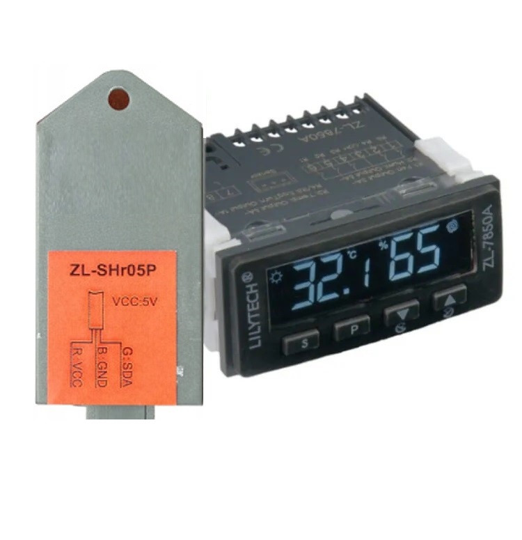 Контролер акваріума Lilytech ZL-7850A датчик ZL-SHr05P v2.0 Регулятор температури, вологості 0-99%RH