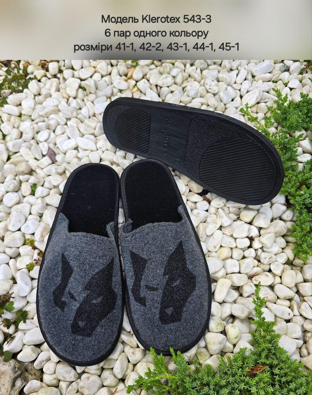 Чоловічі тапочки на поліуретановій підошві