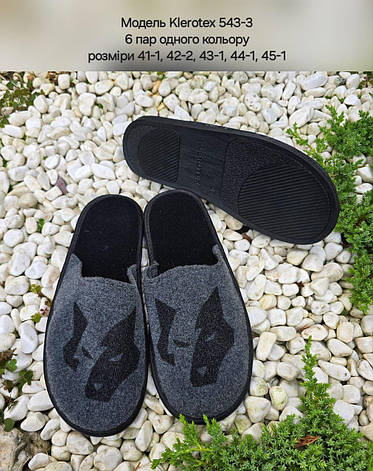 Чоловічі тапочки на поліуретановій підошві, фото 1