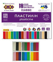 Пластилін ZiBi CLASSIC 18 кольорів, 360 г