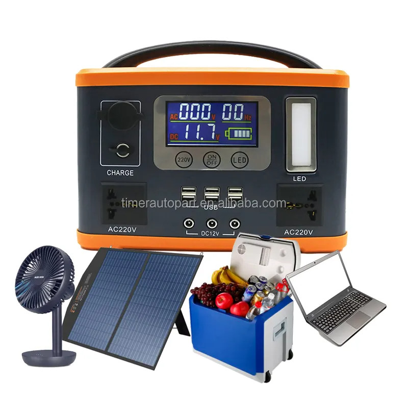Інвертор акумуляторний XPRO EP-P300W 12V/30Ah Li-ion з сонячною панеллю 60W (44082-_8227), фото 1