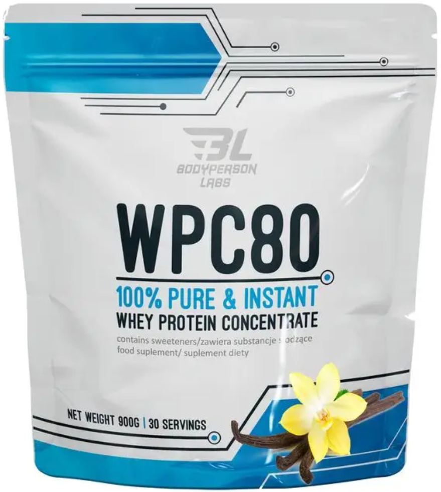 Протеин Bodyperson Labs WPC80 900г ваніль