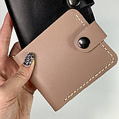 Жіночий стильний рожевий гаманець, якісний міні портмоне, модні шкіряні жіночі маленькі гаманці ручної роботи для грошей і карток