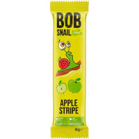 Цукерка Bob Snail Равлик Боб Яблоко страйп, 14 г (4820219344247) (продається по 10 шт)