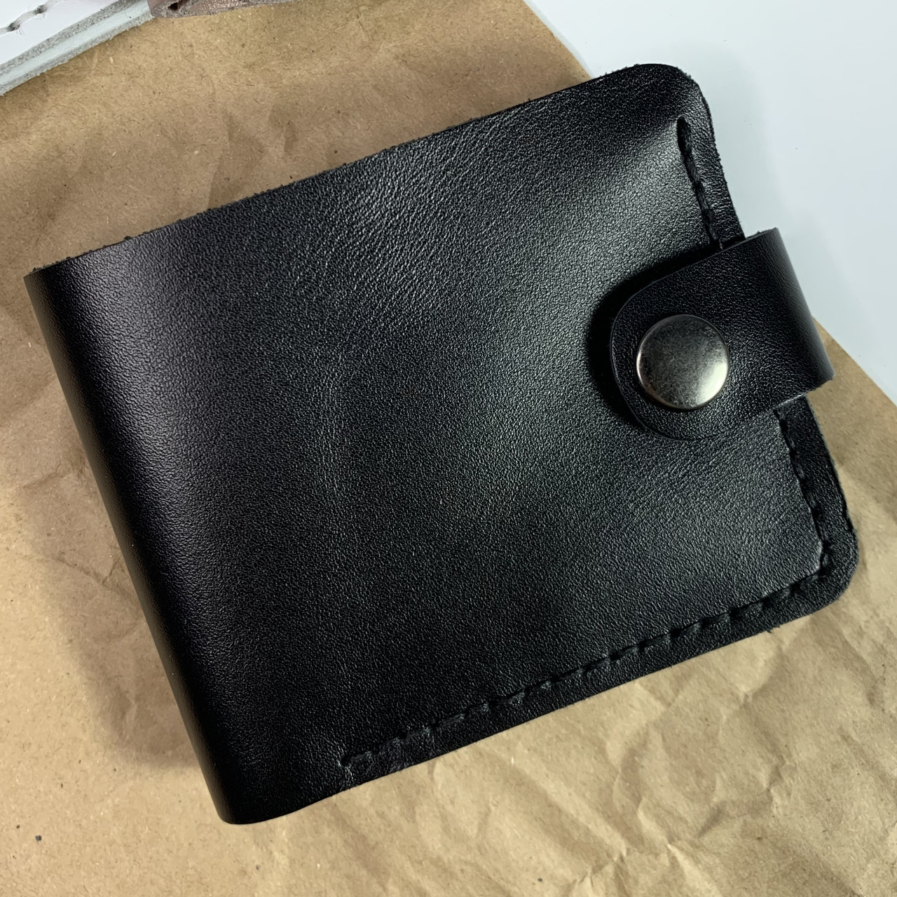 Жіночий стильний чорний гаманець, якісний міні портмоне, модні шкіряні жіночі маленькі гаманці ручної роботи для грошей і карток