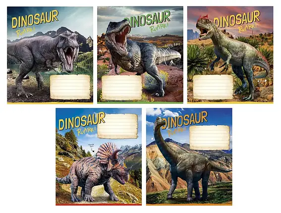 Зошит 12 арк. клітинка "Школярик" / Jurassic world, фото 1