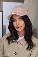 Пов'язка з козирком колір пудра