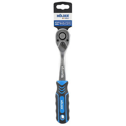 Тріскачка під головки двокомпонентна 1/2", 72 зуба Miolder MT62072, фото 1
