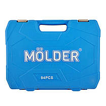 Набір головок торцевих з тріскачками 94ед 1/2", 1/4" CR-V Molder MT600944, фото 4