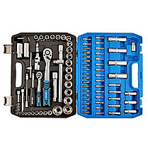Набір головок торцевих з тріскачками 94ед 1/2", 1/4" CR-V Molder MT600944, фото 5