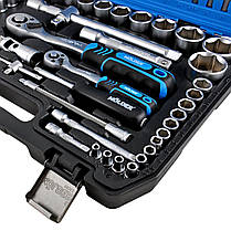 Набір головок торцевих з тріскачками 94ед 1/2", 1/4" CR-V Molder MT600944, фото 6
