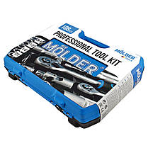 Набір головок з тріскачками 108 од 1/2", 1/4", CR-V Molder MT60108, фото 3