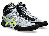 Борцовки Asics Matсontrol 3 Grey Blue/Safety Yellow 1081A053-400, фото 3