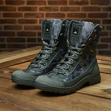 Жіночі тактичні берці демісезонні оливкові, військові черевики хакі для жінок весна осінь, 36-41