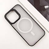 TPU+PC чохол Blueo Skin Friendly Frosted with MagSafe для Apple iPhone 14 Pro Max (6.7") Чорний, фото 5