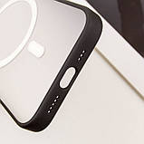 TPU+PC чохол Blueo Skin Friendly Frosted with MagSafe для Apple iPhone 14 Pro Max (6.7") Чорний, фото 7