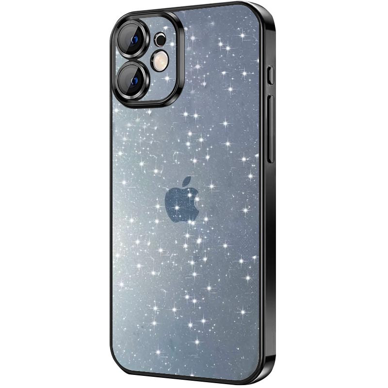 Чохол TPU+PC Glittershine для Apple iPhone 12 (6.1") Black, фото 1