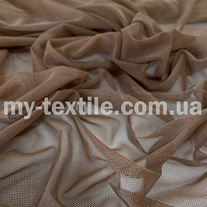 Сітка стрейч 150 см однотонна Кава з молоком