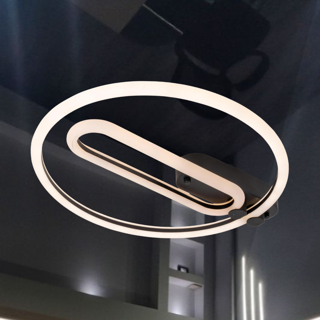 Кругла люстра Led Sirius 72W до 18 м² колір Чорний Sirius N 3801-B, фото 1