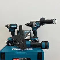 Професійний набір інструментів Makita DLX3155TJ (DDF486, DTD153, DGA504) : дриль-шуруповерт, ударний гвинтоверт,болгарка, фото 6