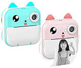 Фотоапарат принтер C 64270 7P Bluetooth, підтримка TF карти, фото, відеозапис, друк, ігри, кольоровий екран, фото 3