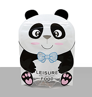 Дитячий пакет з малюнком Панда і зіп застібкою фігурний харчовий 25х17 см для солодощів, сухофруктів, горіхів