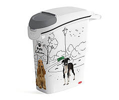 Контейнер для сухого корму Curver 23 л 10 кг (03882-Е27) з малюнком собак