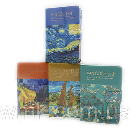 Блокнот А6/112арк на кнопці  Картина  mix4  9501-14, фото 1