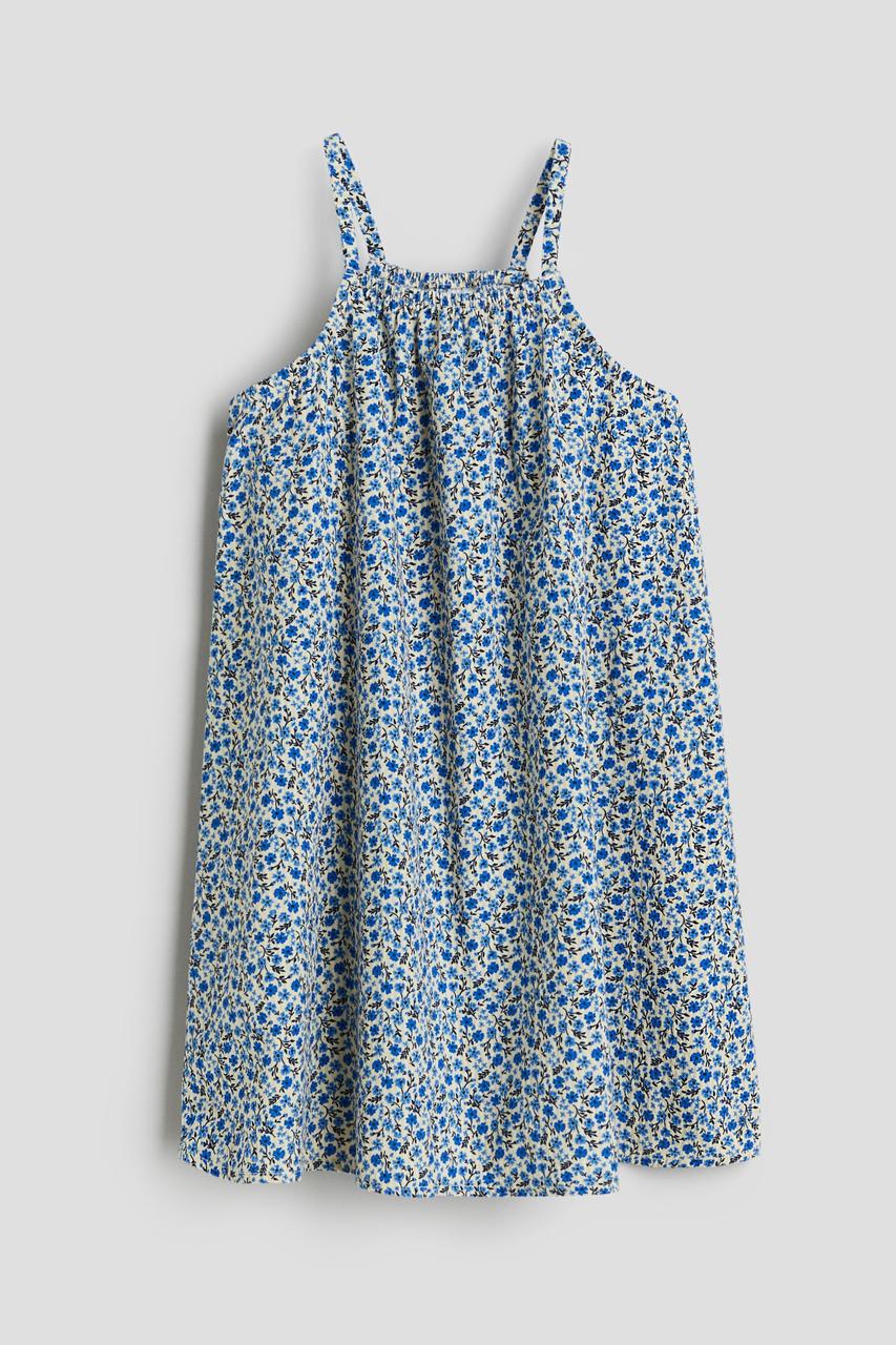 Сукня бавовняна синя квітковий принт H&M 140см