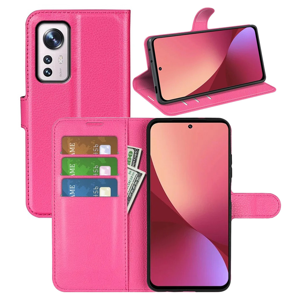 Чохол-книжка Litchie Wallet для Xiaomi 12 5G  / 12X 5G / 12S 5G Rose, фото 1