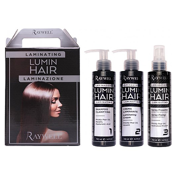 Набір для термоактивного ламінування волосся Raywell Hair Laminating 150+150+150 мл (RR499)