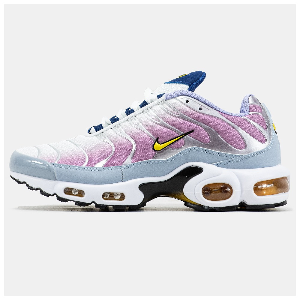 Жіночі кросівки Nike Air Max TN Plus Pink Blue, шкіряні кросівки найк аір макс тн плюс аїр