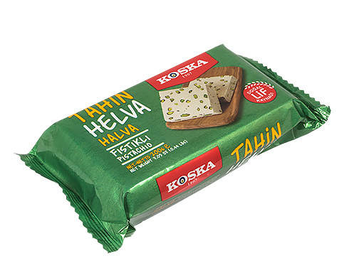 Тахінна (кунжутна) халва фісташкова Koska, 200 г, фото 1