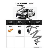 Комплект фільтрів Dacia Logan I 1.2 16V (2009-) WIX