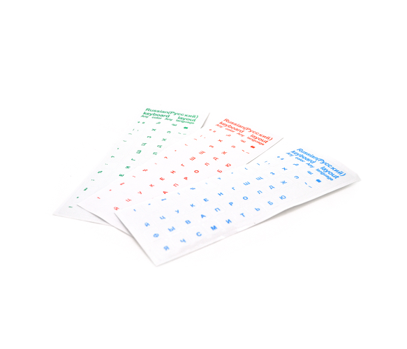 Наклейки на клавіатуру прозора основа