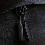 Міський стильний підлітковий рюкзак, Модний ортопедичний рюкзак Чорний для школи та спорту, фото 6