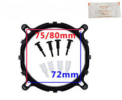 Набір універсальних кріплень для кулера CPU на intel 775, 1150, 1151, 1155, 1156, 1366 сокет #