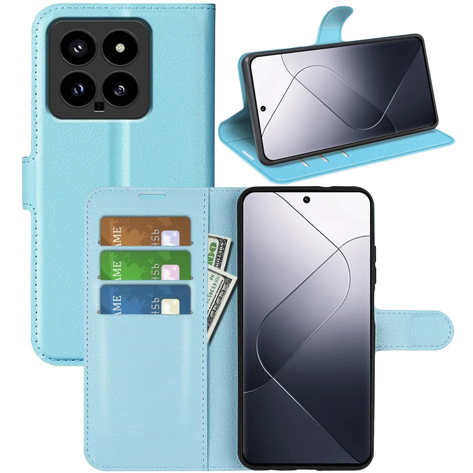 Чохол-книжка Litchie Wallet для Xiaomi 14 Light Blue, фото 1