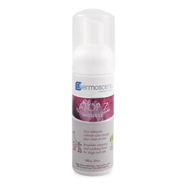 Мус для сухой та схильної до алергії шкіри для котів та собак Dermoscent Atop 7 Mousse 150 мл