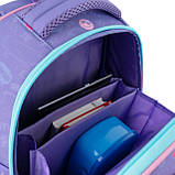 Рюкзак шкільний каркасний для дівчинки, 2 відділення з ортопедичною спинкою "Selfie" GO24-597M-4 GoPack, фото 6