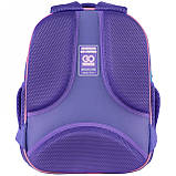 Рюкзак шкільний каркасний для дівчинки, 2 відділення з ортопедичною спинкою "Selfie" GO24-597M-4 GoPack, фото 4