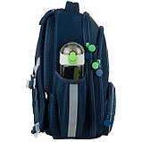 Рюкзак шкільний каркасний для хлопців, ортопедична спинка 2 відділення GO24-597M-7 GoPack, фото 5
