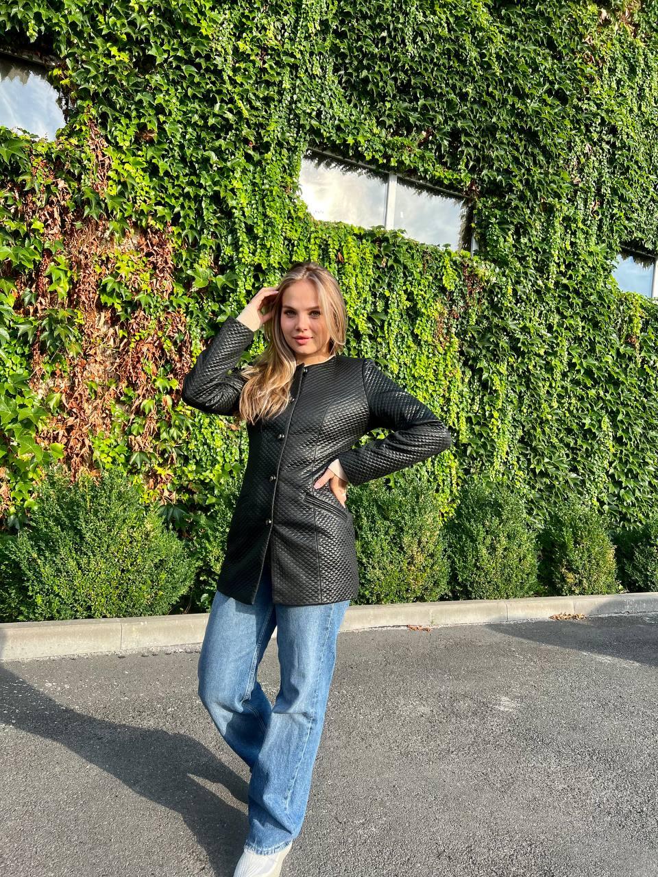 Кардиган жіночий, на ґудзиках 03 Мадрид, БАТАЛ, колір чорний