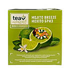 Зелений чай Curtis у новому дизайні Tea Moments Mojito Breeze з лаймом та лимоном 20 пірамідок, фото 3