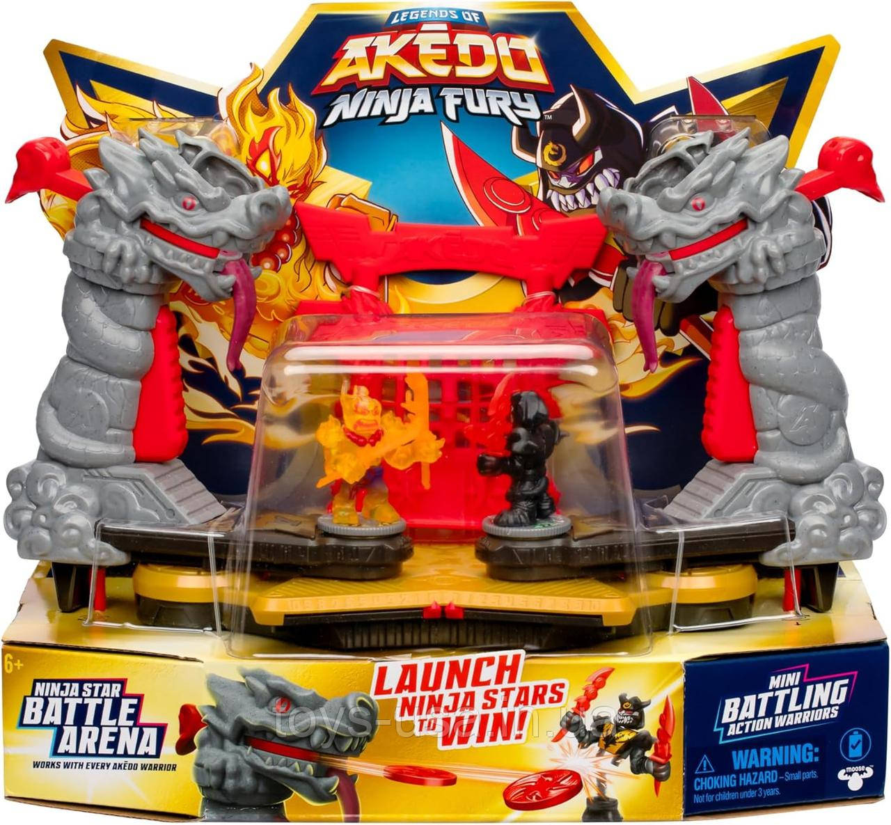 Ігровий набір бійця Акедо Розлючений Ніндзя Legends of Akedo Ninja Fury Ninja Star Battle Arena, фото 1